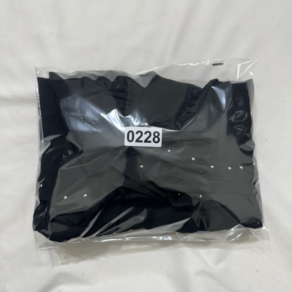 Ellen Tracy Womens Black Studded Crinkle Dress L Retail $109 NWT - Picture 10 of 10